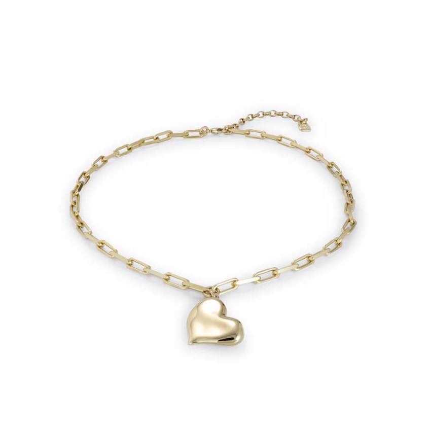 18K Gold Plated COL1669ORO Heart Necklace