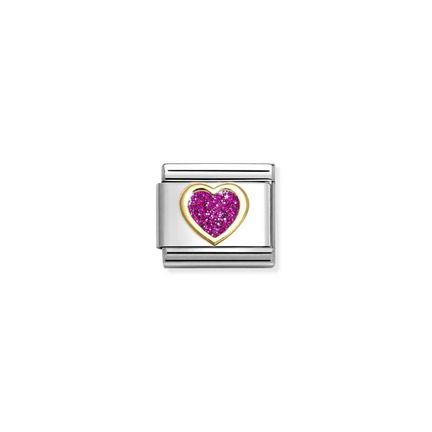 Fuchsia 030220 07/08/09/10 Glitter Single Heart