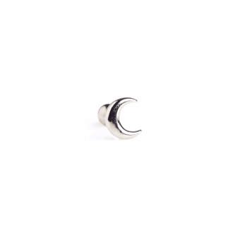 Sterling Silver Crescent Barbell Cartilage stud