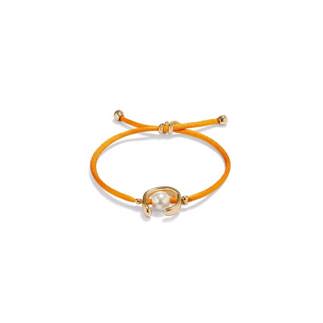 ORANGE PUL2505 Gold Shell Pearl Bracelet