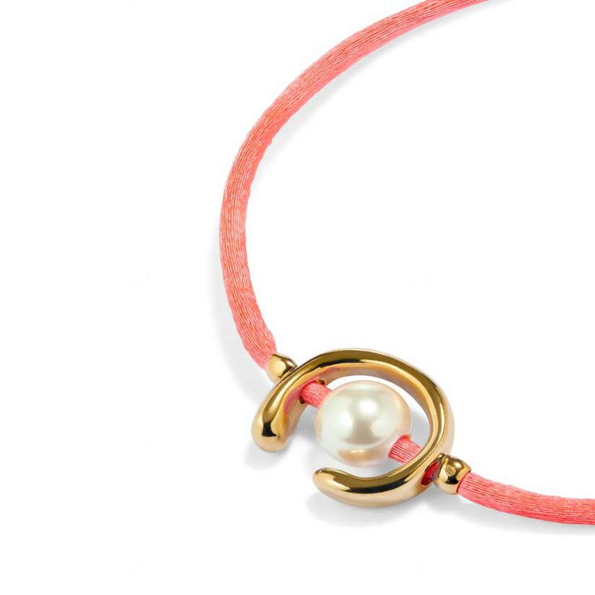 PINK Gold Shell Pearl Bracelet