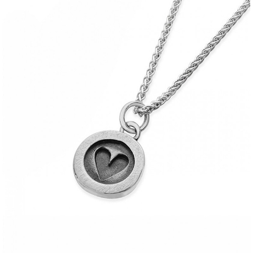 Wee Buttons Heart Necklace