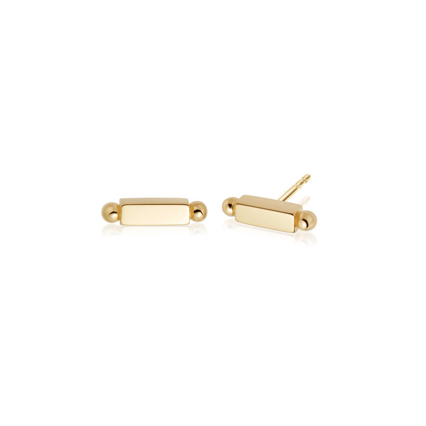 Yellow Gold Vermeil Stacked Crawler Earrings