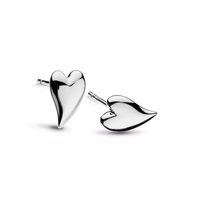 Desire Kiss Rhod Mini Heart Earrings