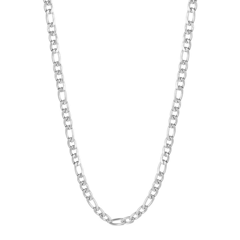 Stainless Steel  Figaro Link Chain Necklace
