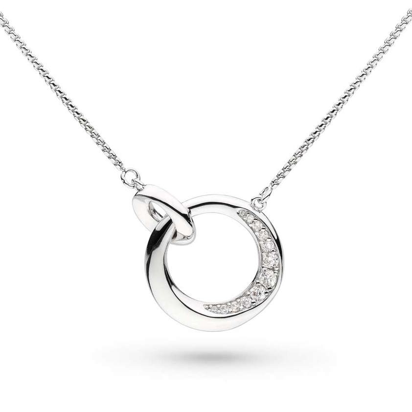 Bevel Cirque Link Pavé Necklace