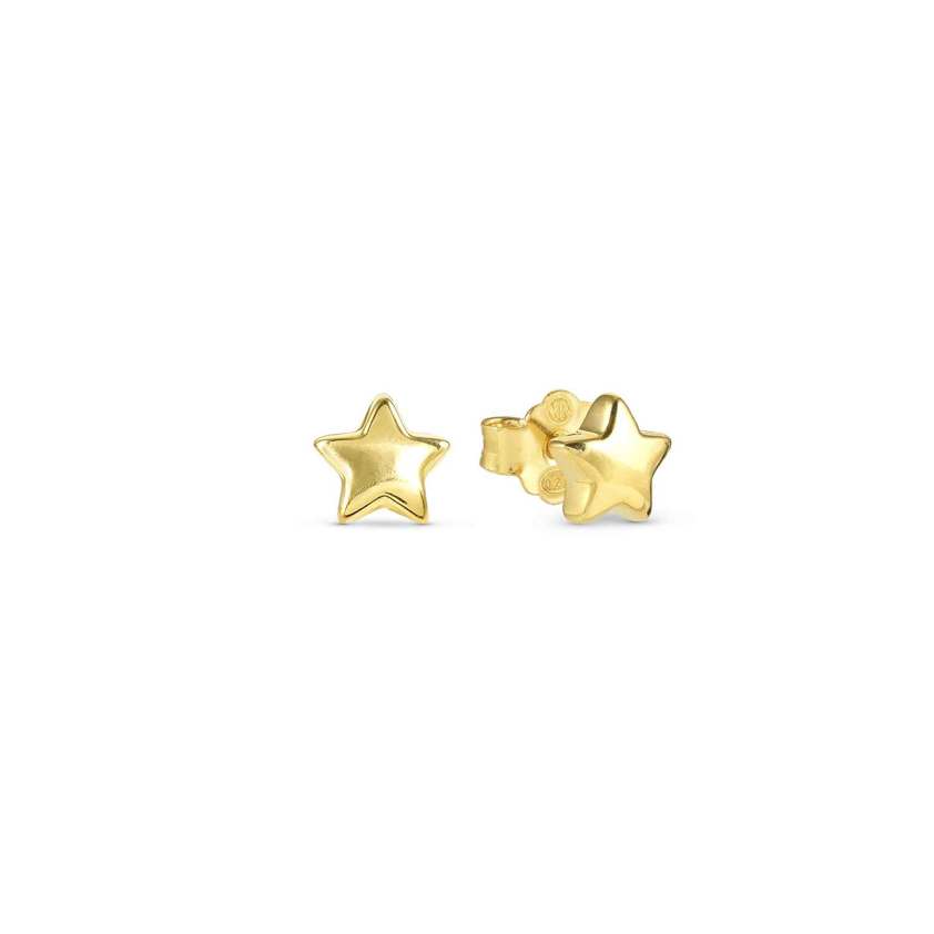 Yellow Gold Plated 241307 ARMONICA Small Star Earrings