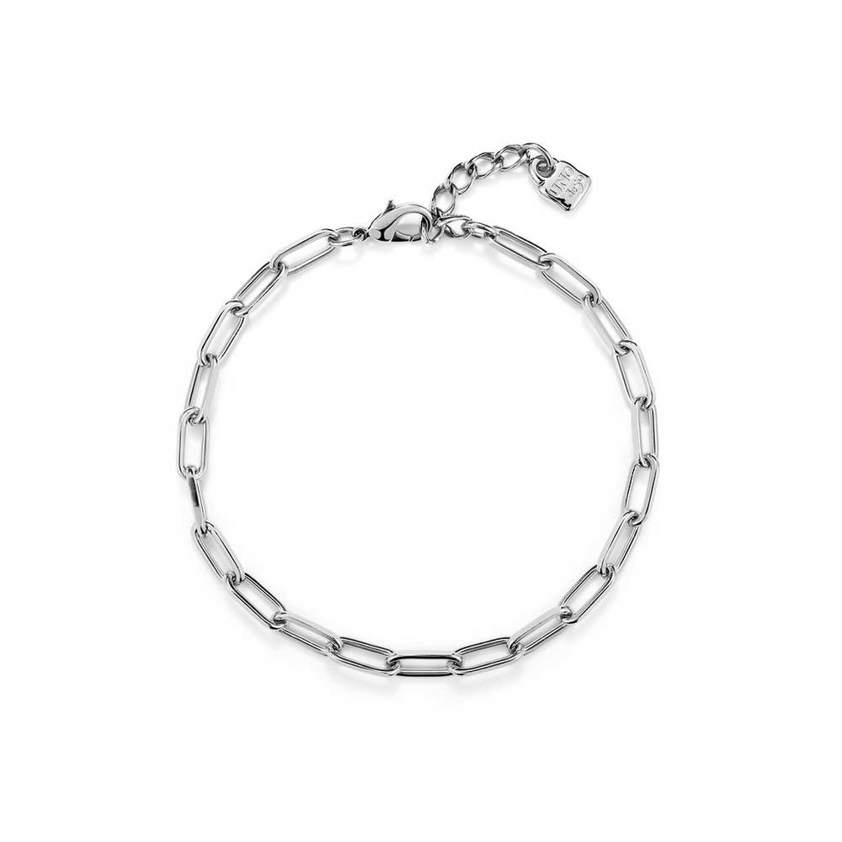 Silver Plated COL1944 Chain Link Necklace