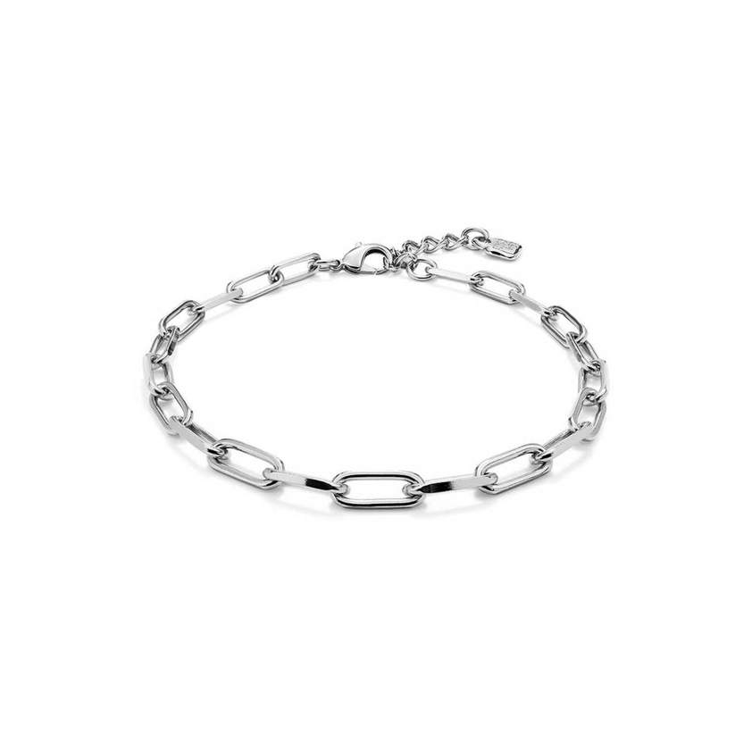 Silver Plated COL1944 Chain Link Necklace