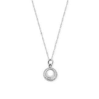 Sterling Silver Tiny Twisted Rope Chain Sacral Chakra Necklace