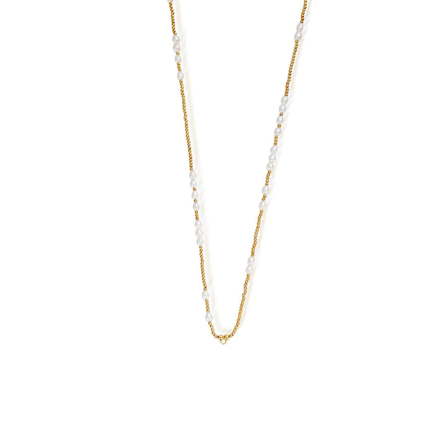 Gold-Pearl Necklace L2