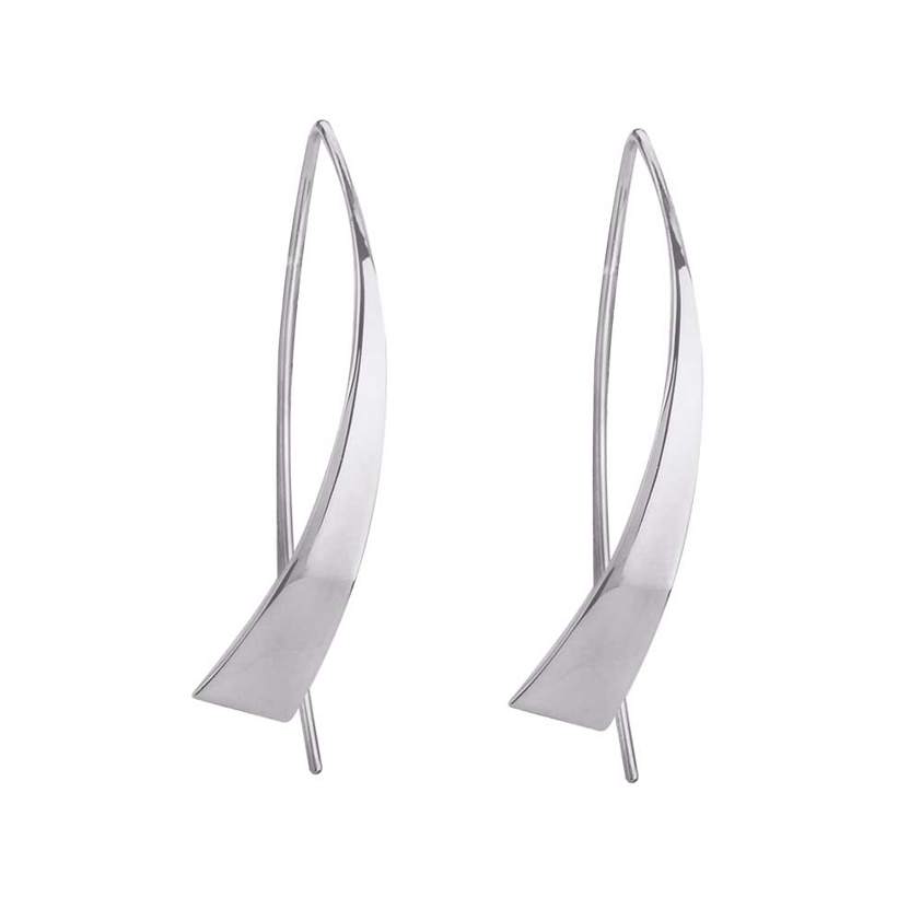 Scimitar Shaped Drop Earrings