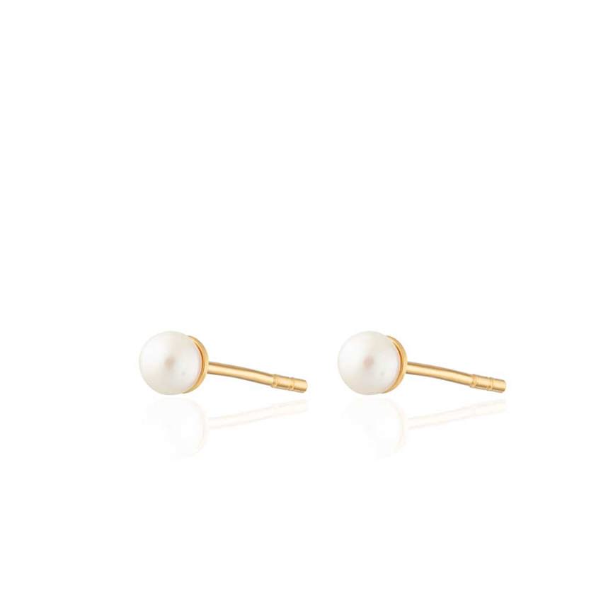 Freshwater Pearl Studs - Gold Plated