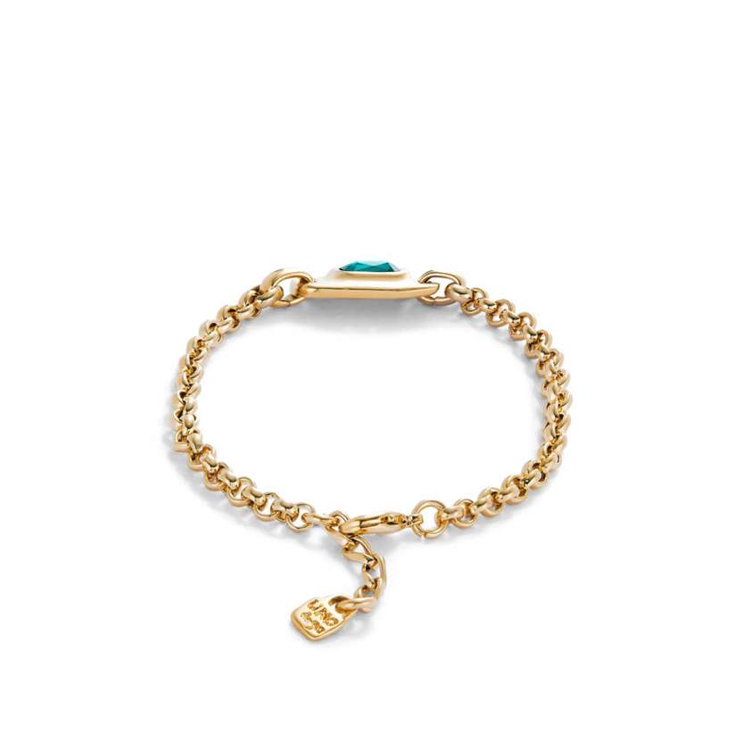 18K Gold Plated PUL2495VRDORO Chain Bracelet