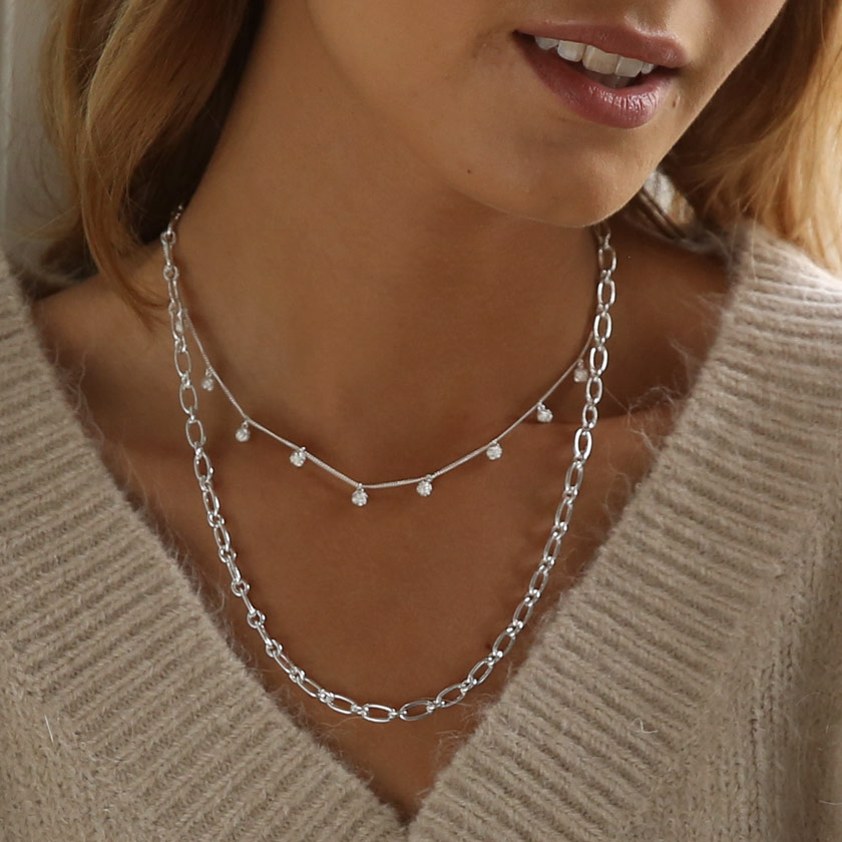 Stacked Linked Necklace