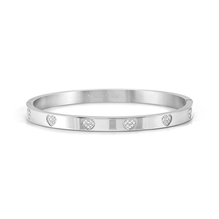 Stainless Steel 029503 Heart Bangle