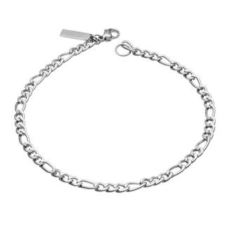Stainless Steel  Figaro Link Chain Bracelet