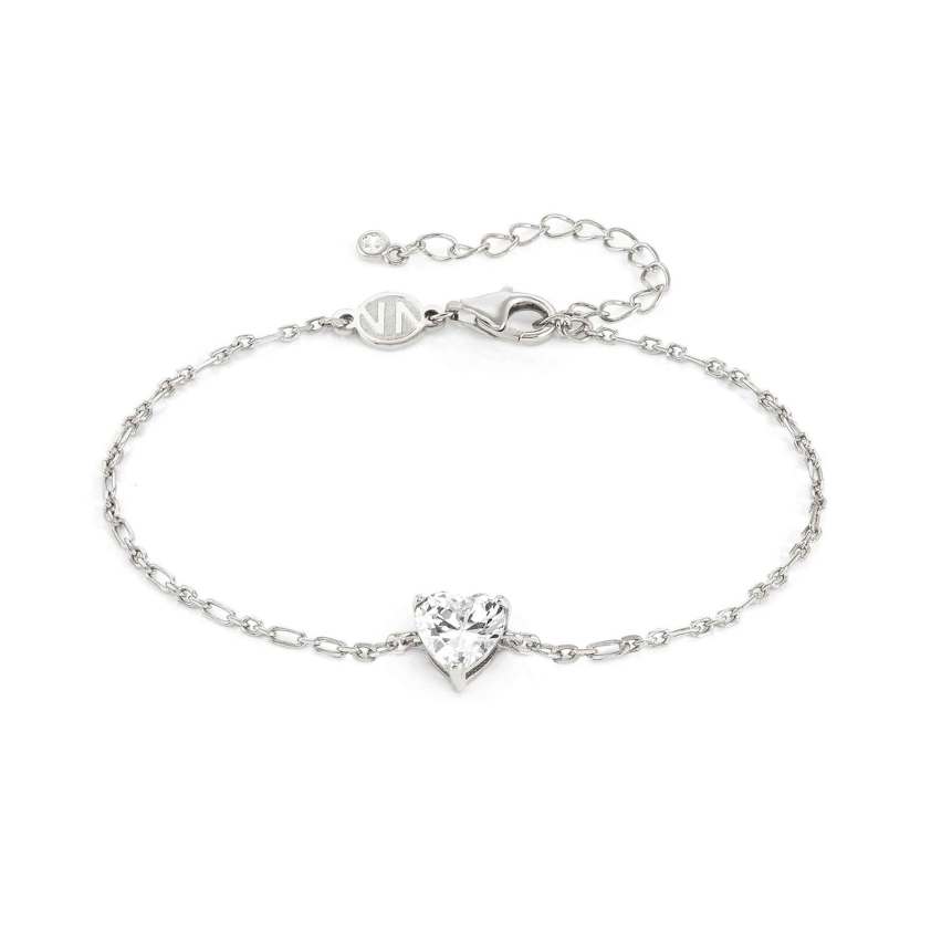 Sterling Silver SWEETROCK 148046 Sparkling Love Bracelet