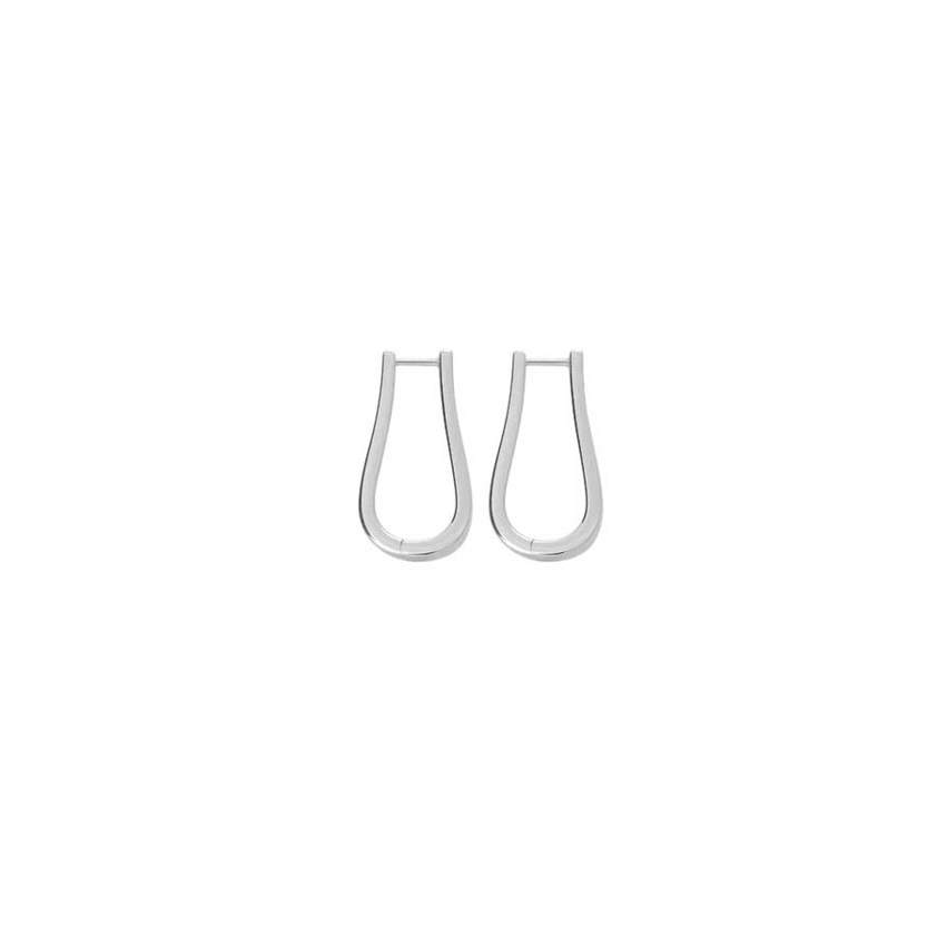 Petal Hoops Sterling Silver