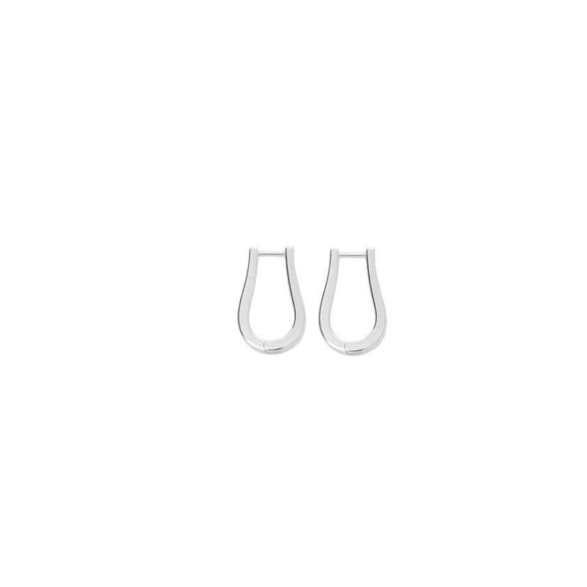 Petal Hoops Sterling Silver