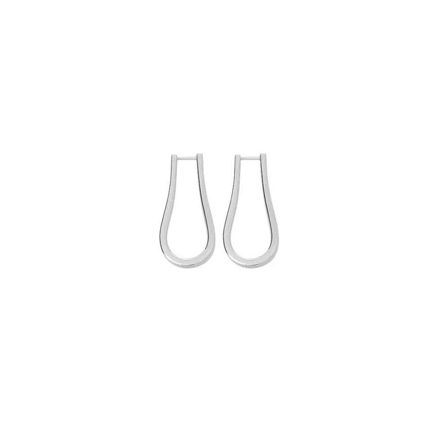 Petal Hoops Sterling Silver
