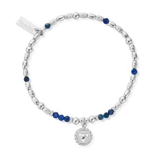 Sterling Silver Kyanite Throat Chakra Bracelet