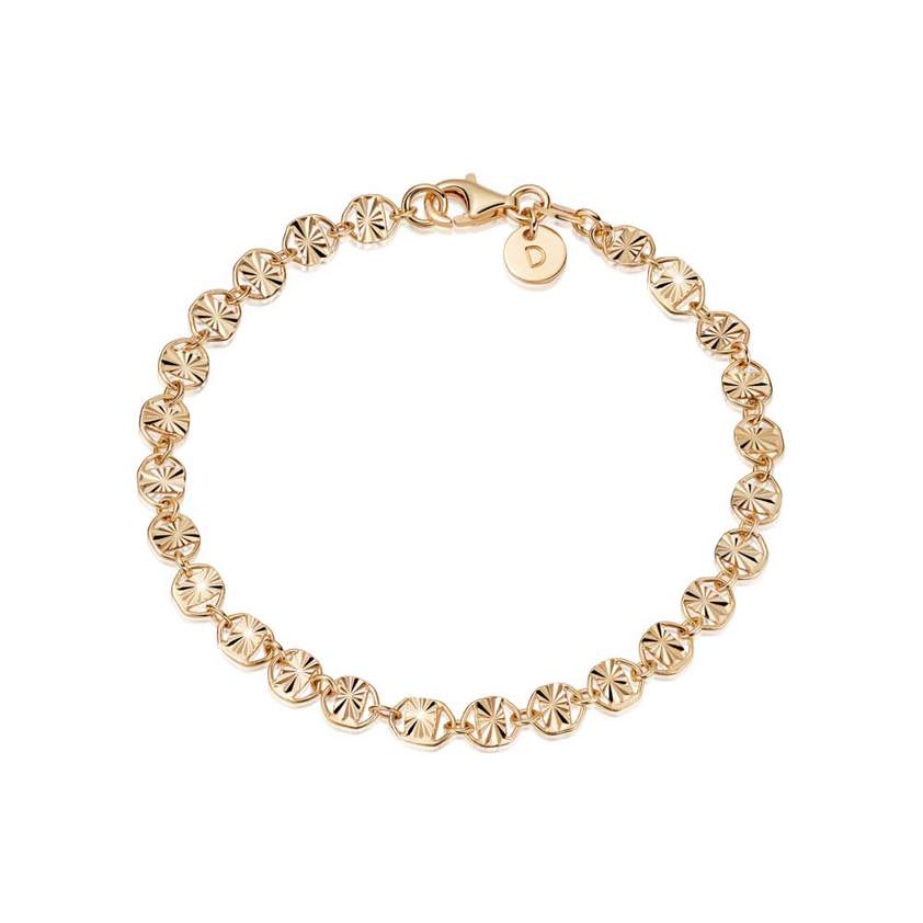 Yellow Gold Vermeil Treasures Sunburst Chain Bracelet