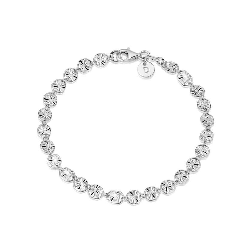 Sterling Silver Treasures Sunburst Chain Bracelet