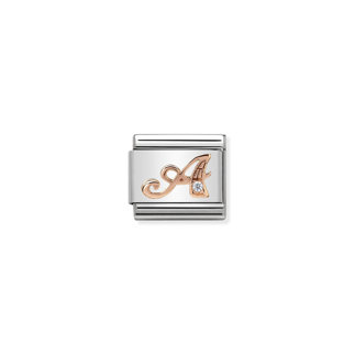 430310 01 Rose Gold Letter A