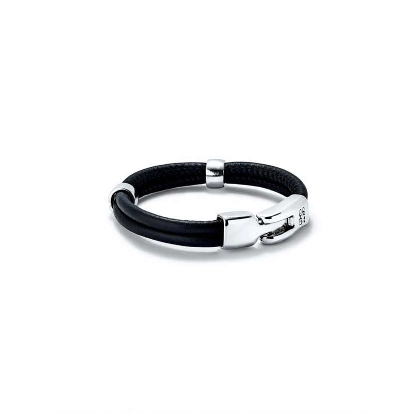 PUL2489 Black Leather Bracelet