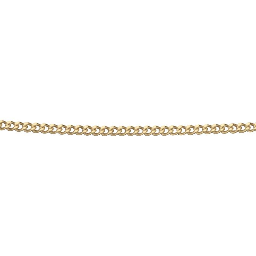 9ct Yellow Gold Curb 41+5cm Chain