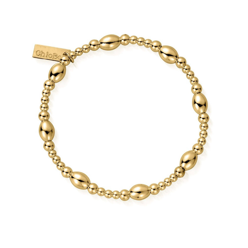 Gold Cute Oval Bracelet