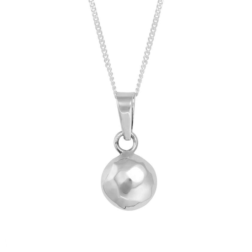 Hammered Ball Necklace