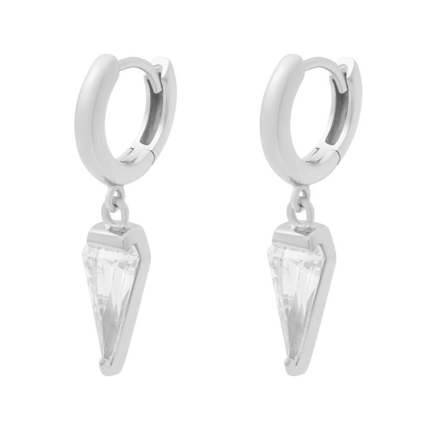 Sterling Silver Silhouette Huggies