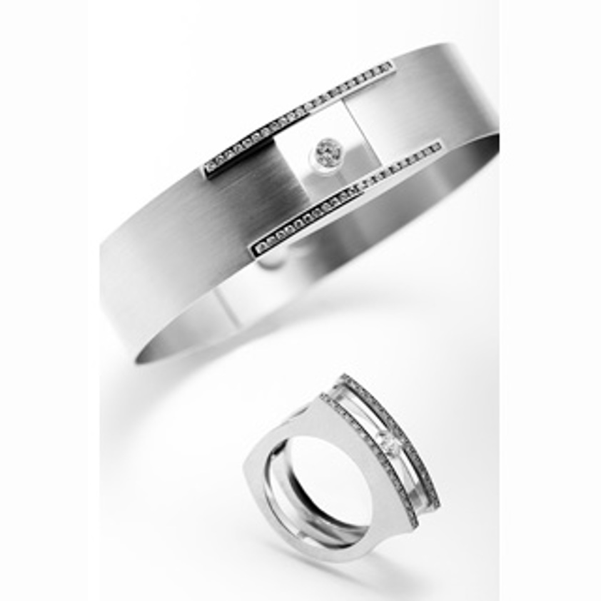 Platinum Diamond Ring - Size - N1/2 lead