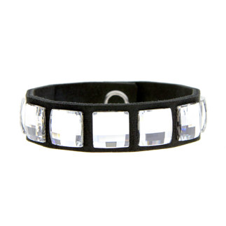 Black/Clear Chessboard Bracelet