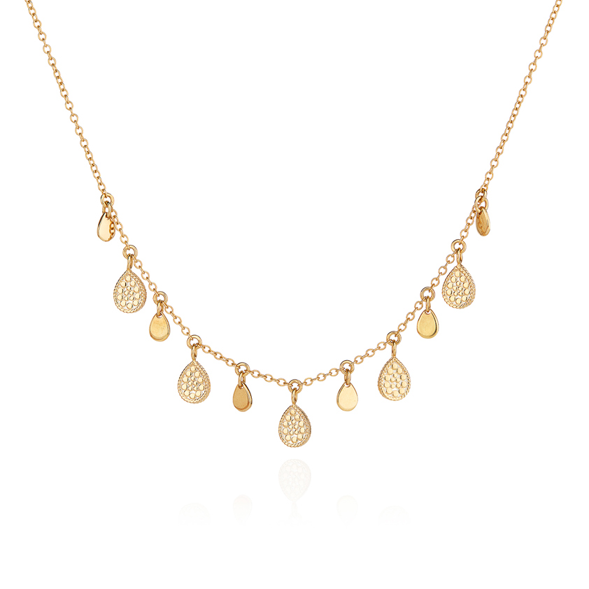 4251NG-GLD Teardrop Charm Necklace