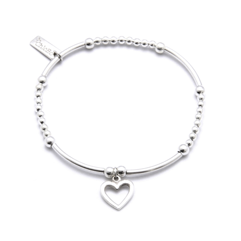 Gold Cute Open Heart Bracelet