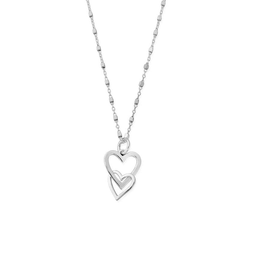 Interlocking Love Heart Necklace