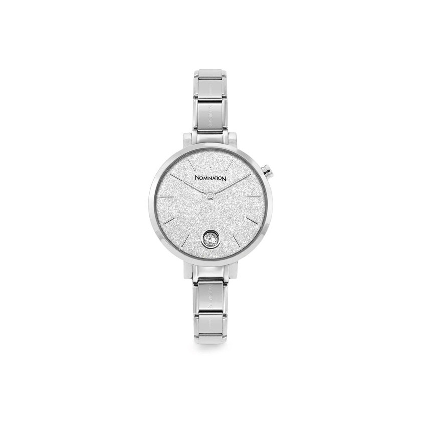 076033 23 Silver Glitter Paris Watch