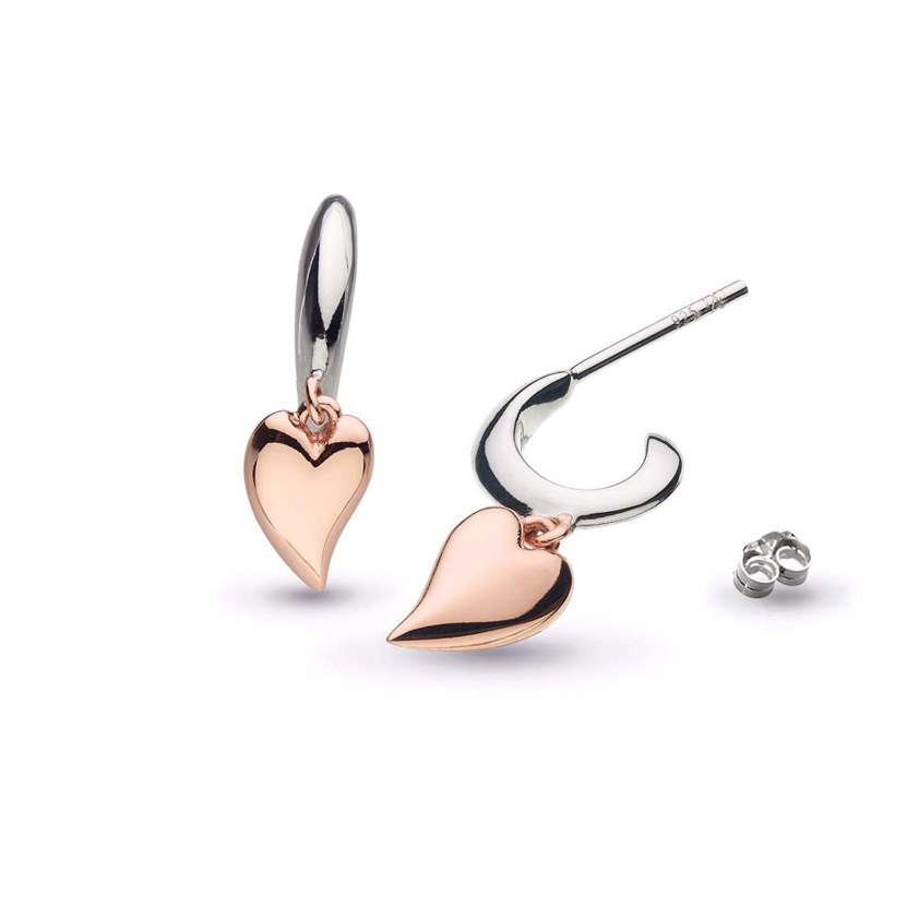 Kiss Blush Mini Heart Drop Earrings