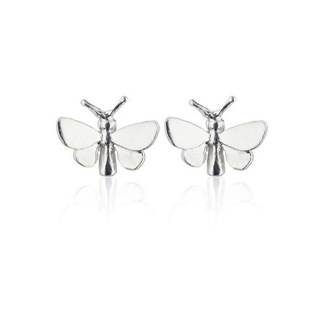 Sterling Silver Tiny Butterfly Studs