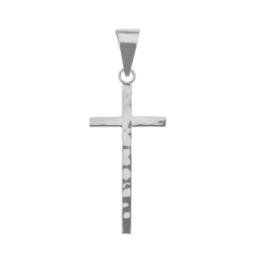Hammered Cross Pendant