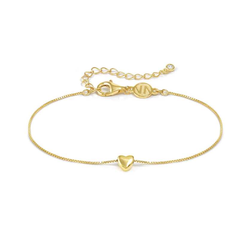 Yellow Gold Plated 241302 ARMONICA Heart Bracelet