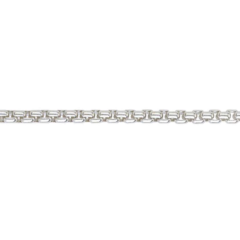 Silver Oxidised 4mm Box Belcher Bracelet