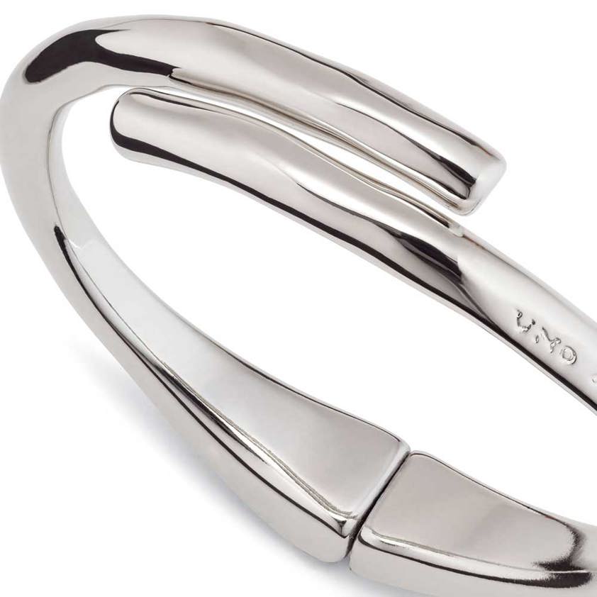 Silver Plated Meeting Point Bangle