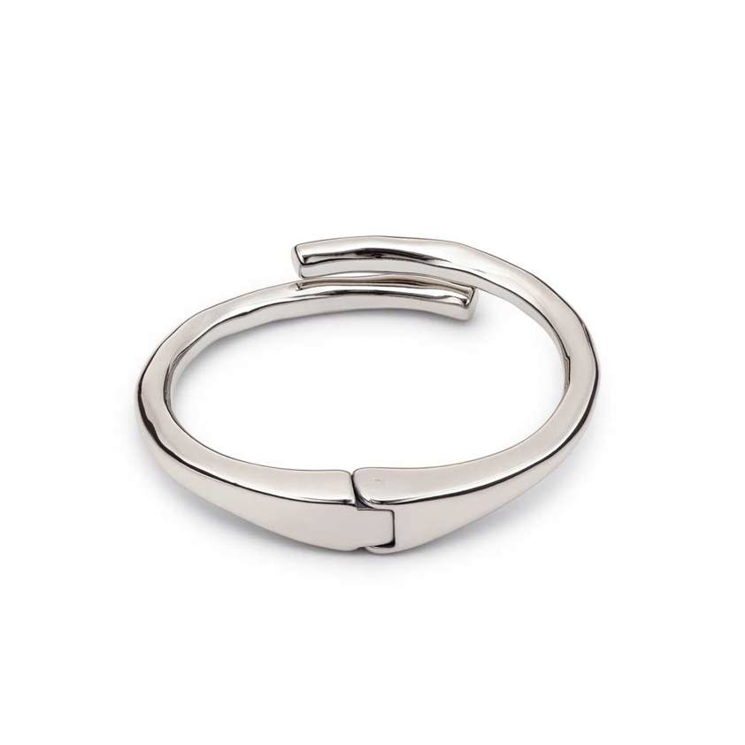 Silver Plated Meeting Point Bangle