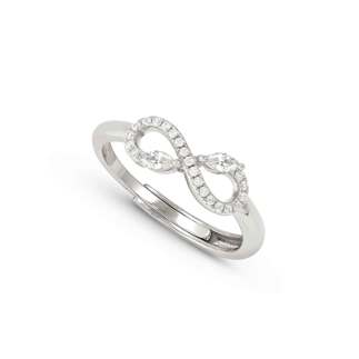 241900 10 White Infinity Ring