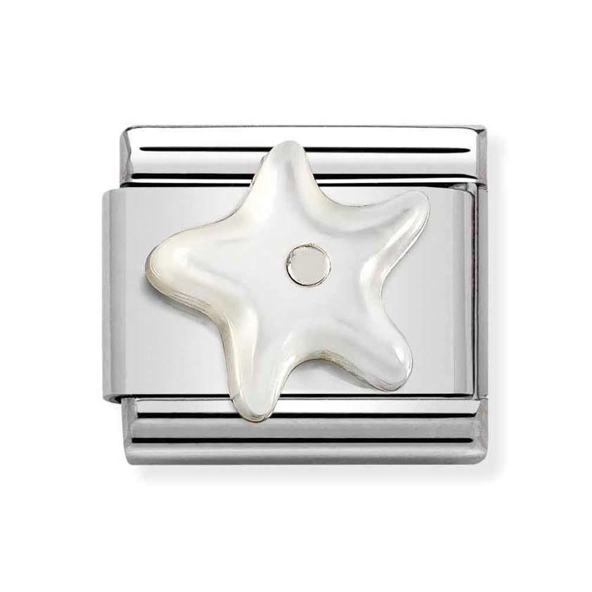 330509 12 Starfish in White Mother of Pearl