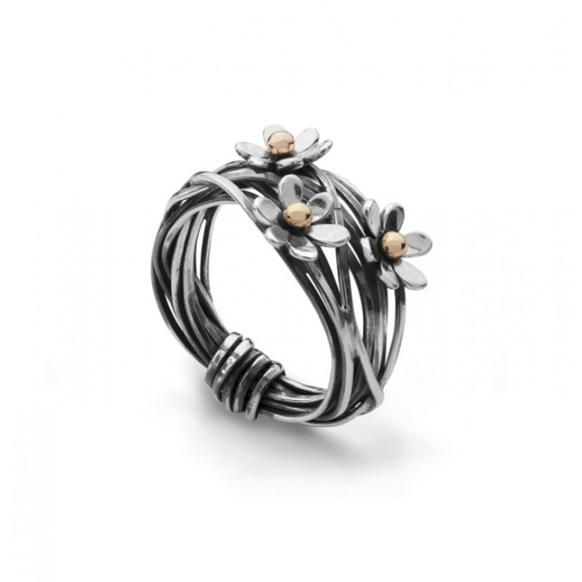Scribbles Ring - Oxidised